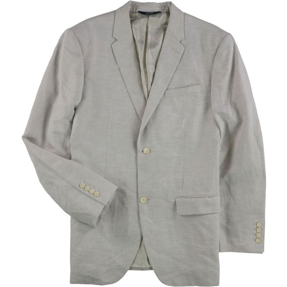 Perry Ellis Mens Solid Twill Two Button Blazer Ja… - image 1